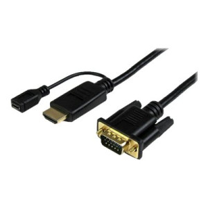 StarTech.com 1,8m aktives HDMI auf VGA Konverter Kabel