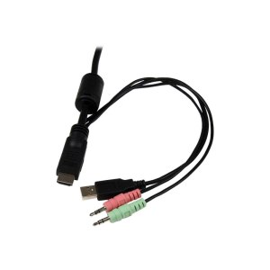 StarTech.com 2 Port USB HDMI Cable KVM Switch with Audio and Remote Switch