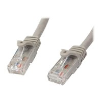 StarTech.com 2m CAT6 Ethernet Cable, 10 Gigabit Snagless RJ45 650MHz 100W PoE Patch Cord, CAT 6 10GbE UTP Network Cable w/Strain Relief, Grey, Fluke Tested/Wiring is UL Certified/TIA