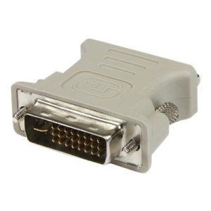 StarTech.com Adattatore DVI a VGA - Cavo Convertitore DVI a VGA - Maschio / Femmina - Nero - DVI-I - VGA - Beige