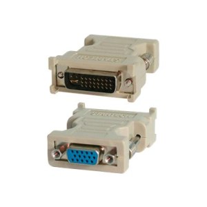 StarTech.com Adattatore DVI a VGA - Cavo Convertitore DVI a VGA - Maschio / Femmina - Nero - DVI-I - VGA - Beige