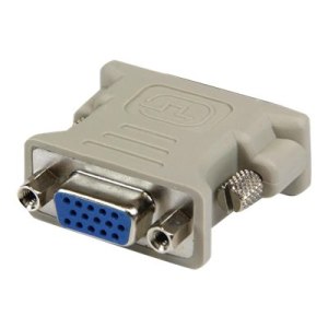 StarTech.com VGA auf DVI Monitor Adapter - St/Bu - Grau - VGA HD15 zu DVI-I Kupplung - VGA-Adapter - DVI-I (M)