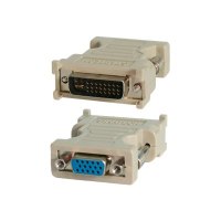 StarTech.com VGA auf DVI Monitor Adapter - St/Bu - Grau - VGA HD15 zu DVI-I Kupplung - VGA-Adapter - DVI-I (M)