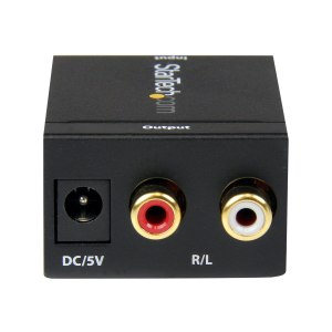 StarTech.com SPDIF Digital Coaxial or Toslink Optical to Stereo RCA Audio Converter