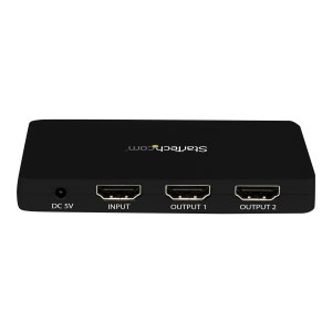 StarTech.com Sdoppiatore Splitter HDMI 4k 30hz 1x2 porte con custodia in alluminio - HDMI - 4096 x 2160 Pixel - Nero - Alluminio - 1280 x 720 (HD 720),1920 x 1080 (HD 1080),1920 x 1200 (WUXGA),2560 x 1600 (WQXGA) - 720p,1080p,2160p