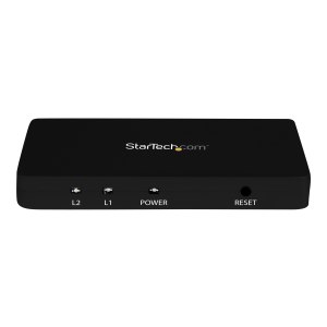 StarTech.com Sdoppiatore Splitter HDMI 4k 30hz 1x2 porte con custodia in alluminio - HDMI - 4096 x 2160 Pixel - Nero - Alluminio - 1280 x 720 (HD 720),1920 x 1080 (HD 1080),1920 x 1200 (WUXGA),2560 x 1600 (WQXGA) - 720p,1080p,2160p