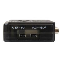 StarTech.com 2 Port USB KVM Switch Kit mit Audio und Kabeln