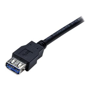 StarTech.com 2m USB 3.0 Verlängerungskabel - USB 3 Typ A auf A 2 Meter Kabel Verlängerung - Stecker/ Buchse - Schwarz - USB-Verlängerungskabel - USB Typ A (W)