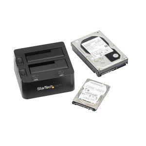 StarTech.com USB 3.0 Dual Hard Drive Docking Station with UASP for 2.5 / 3.5in HDD / SSD