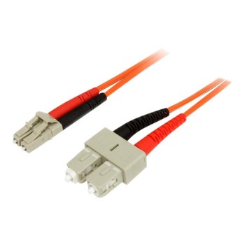 StarTech.com Cavo patch duplex in fibra multimodale 50/125 2 m LC - SC - 2 m - OM2 - LC - SC - Maschio/Maschio - Arancione