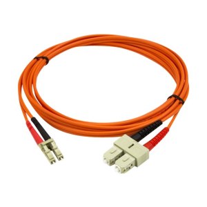 StarTech.com Cavo patch duplex in fibra multimodale 50/125 2 m LC - SC - 2 m - OM2 - LC - SC - Maschio/Maschio - Arancione