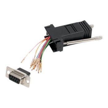 StarTech.com Adattatore Modulare seriale DB9 a RJ45 - F/F - DB-9 - RJ-45 - Nero