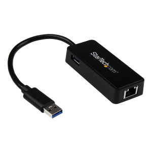 StarTech.com USB 3.0 SuperSpeed auf Gigabit Ethernet Lan Adapter mit USB Port