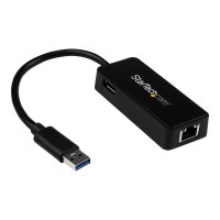 StarTech.com USB 3.0 SuperSpeed auf Gigabit Ethernet Lan Adapter mit USB Port