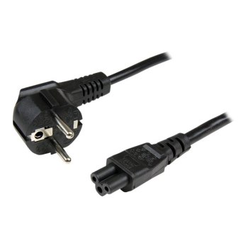 StarTech.com 2 m Laptop Ladekabel, EU Schuko auf C5, 2,5A 250V, 18AWG, Notebook / Laptop Ersatzstromkabel, Laptop Netzteil Stromkabel, Kleeblatt/Mickey Mouse Netzkabel (PXTNB3SEU2M)