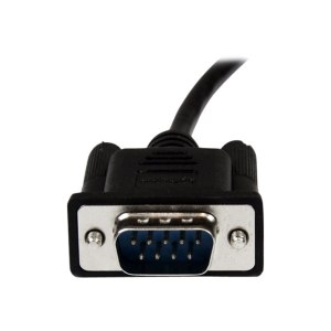 StarTech.com 2m Seriell DB9 RS-232 Nullmodemkabel - Schwarz - Stecker/Buchse - 9 Pin Null Modem Kabel - Nullmodemkabel - DB-9 (W)