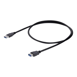 StarTech.com 1m Black SuperSpeed USB 3.0 Extension Cable...