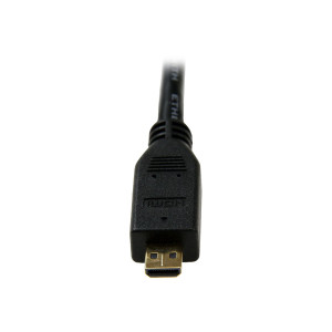 StarTech.com Cavo HDMI ad alta velocità con Ethernet da 3 m - HDMI a Micro HDMI - M/M - 3 m - HDMI tipo A (Standard) - HDMI tipo D (Micro) - Nero