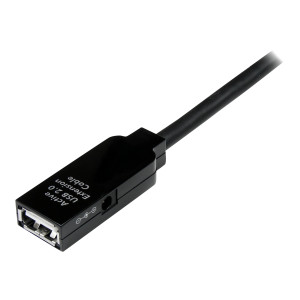 StarTech.com 15m USB 2.0 Repeater Kabel - Aktives USB Verlängerungskabel mit Signalverstärker - 1 x USB Stecker/ 1 x USB Buchse - USB-Verlängerungskabel - USB (W)