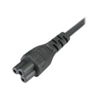 StarTech.com 1 m GB Laptop Ladekabel,  BS 1363 auf C5, 2,5A 250V, 18AWG, Notebook / Laptop Ersatzstromkabel, UK Laptop Netzteil Stromkabel, Kleeblatt/Mickey Mouse Netzkabel (PXTNB3SUK1M)