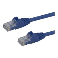 StarTech.com 5m CAT6 Ethernet Cable, 10 Gigabit Snagless RJ45 650MHz 100W PoE Patch Cord, CAT 6 10GbE UTP Network Cable w/Strain Relief, Blue, Fluke Tested/Wiring is UL Certified/TIA