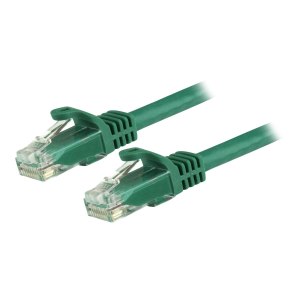 StarTech.com 5m CAT6 Ethernet Cable, 10 Gigabit Snagless RJ45 650MHz 100W PoE Patch Cord, CAT 6 10GbE UTP Network Cable w/Strain Relief, Green, Fluke Tested/Wiring is UL Certified/TIA