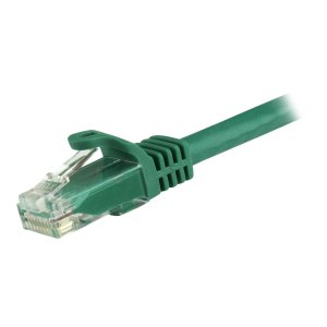 StarTech.com 5m CAT6 Ethernet Cable, 10 Gigabit Snagless RJ45 650MHz 100W PoE Patch Cord, CAT 6 10GbE UTP Network Cable w/Strain Relief, Green, Fluke Tested/Wiring is UL Certified/TIA