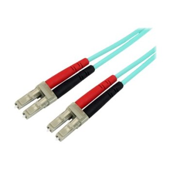 StarTech.com 2m Fiber Optic Cable - 10 Gb Aqua - Multimode Duplex 50/125 - LSZH - LC/LC - OM3 - LC to LC Fiber Patch Cable - Patch-Kabel - LC Multi-Mode (M)