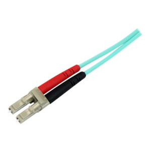 StarTech.com 2m Fiber Optic Cable - 10 Gb Aqua - Multimode Duplex 50/125 - LSZH - LC/SC - OM3 - LC to SC Fiber Patch Cable (A50FBLCSC2)