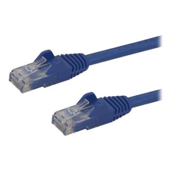 StarTech.com 3m CAT6 Ethernet Cable, 10 Gigabit Snagless RJ45 650MHz 100W PoE Patch Cord, CAT 6 10GbE UTP Network Cable w/Strain Relief, Blue, Fluke Tested/Wiring is UL Certified/TIA