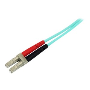 StarTech.com 10m (30ft) LC/UPC to LC/UPC OM3 Multimode Fiber Optic Cable, Full Duplex 50/125Âµm Zipcord Fiber Cable, 100G Networks, LOMMF/VCSEL, <0.3dB Low Insertion Loss - LSZH Fiber Patch Cord - Patch-Kabel - LC Multi-Mode (M)