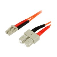 StarTech.com 3m Fiber Optic Cable - Multimode Duplex 62.5/125 - LSZH - LC/SC - OM1 - LC to SC Fiber Patch Cable (FIBLCSC3)