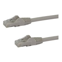 StarTech.com 50cm Cat6 Gigabit Snagless Patchkabel - RJ45 UTP Netzwerkkabel mit Schutzmanschette - Cat 6 Kabel - Grau - Patch-Kabel - RJ-45 (M)