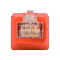 StarTech.com Adattatore Ethernet Gigabit Cat6 a trasversale - RJ-45 - RJ-45 - Rosso