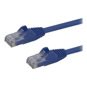 StarTech.com 1m CAT6 Ethernet Cable, 10 Gigabit Snagless RJ45 650MHz 100W PoE Patch Cord, CAT 6 10GbE UTP Network Cable w/Strain Relief, Blue, Fluke Tested/Wiring is UL Certified/TIA