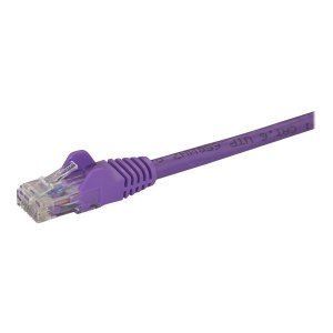 StarTech.com 2m CAT6 Ethernet Cable, 10 Gigabit Snagless RJ45 650MHz 100W PoE Patch Cord, CAT 6 10GbE UTP Network Cable w/Strain Relief, Purple, Fluke Tested/Wiring is UL Certified/TIA