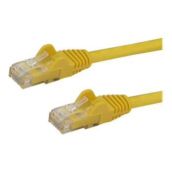 StarTech.com 3m CAT6 Ethernet Cable, 10 Gigabit Snagless RJ45 650MHz 100W PoE Patch Cord, CAT 6 10GbE UTP Network Cable w/Strain Relief, Yellow, Fluke Tested/Wiring is UL Certified/TIA