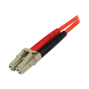 StarTech.com 1m Fiber Optic Cable - Multimode Duplex 50/125 - LSZH - LC/ST - OM2 - LC to ST Fiber Patch Cable - Patch-Kabel - ST multi-mode (M)