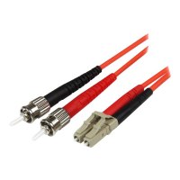 StarTech.com 1m Fiber Optic Cable - Multimode Duplex 50/125 - LSZH - LC/ST - OM2 - LC to ST Fiber Patch Cable - Patch-Kabel - ST multi-mode (M)