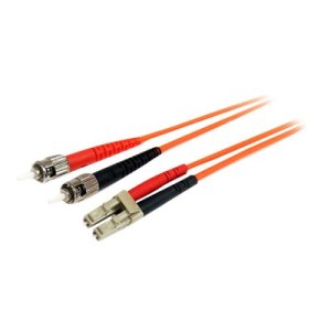 StarTech.com 2m Fiber Optic Cable - Multimode Duplex 62.5/125 - LSZH - LC/ST - OM1 - LC to ST Fiber Patch Cable (FIBLCST2)