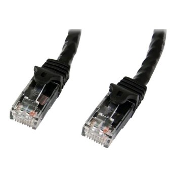 StarTech.com Cavo patch antigroviglio UTP RJ45 Gigabit Cat6 nero 5m - Cavo patch 5 m - 5 m - Cat6 - U/UTP (UTP) - RJ-45 - RJ-45 - Nero