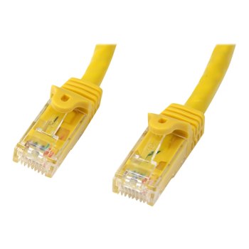 StarTech.com 1m Cat6 Gigabit UTP Patchkabel Snagless - Cat.6 RJ45 Netzwerkkabel mit Schutzmanschette - Gelb - St/St - Patch-Kabel - RJ-45 (M)