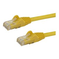 StarTech.com 1m Cat6 Gigabit UTP Patchkabel Snagless - Cat.6 RJ45 Netzwerkkabel mit Schutzmanschette - Gelb - St/St - Patch-Kabel - RJ-45 (M)