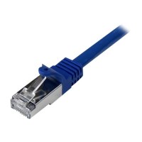 StarTech.com 2m CAT6 Ethernet Cable, 10 Gigabit Shielded Snagless RJ45 100W PoE Patch Cord, CAT 6 10GbE SFTP Network Cable w/Strain Relief, Blue, Fluke Tested/Wiring is UL Certified/TIA