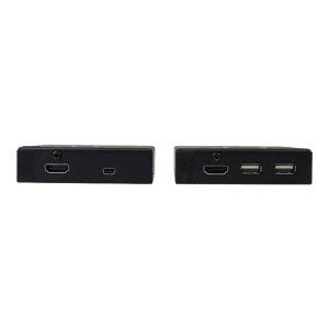 StarTech.com Extender HDMI via CAT6 con hub USB a 4 porte - 50m - 1080p - Trasmettitore e ricevitore AV - 50 m - Cablato - Nero