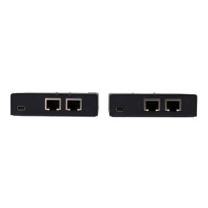 StarTech.com Extender HDMI via CAT6 con hub USB a 4 porte - 50m - 1080p - Trasmettitore e ricevitore AV - 50 m - Cablato - Nero