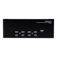 StarTech.com 4 Port Triple Monitor DVI USB KVM Switch with Audio & USB 2.0 Hub