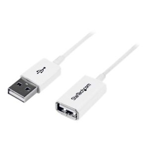 StarTech.com 3m White USB 2.0 Extension Cable Cord