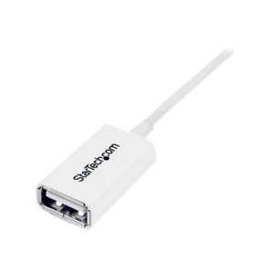 StarTech.com 3m USB 2.0 Verlängerungskabel A auf A - Stecker/Buchse - Weiß - USB A (St)