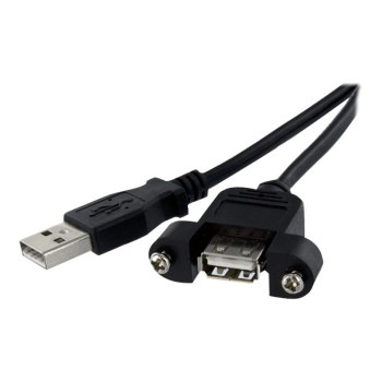 StarTech.com 60cm USB A Blendenmontage Kabel Bu/St - USB Verlängerungskabel - Einbaubuchsen Kabel Verlängerung - USB-Verlängerungskabel - USB (W)